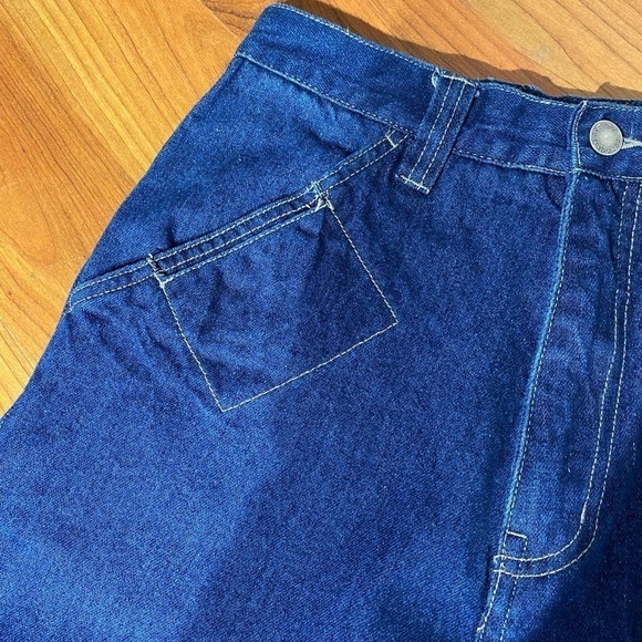 NO BOUNDARIES vintage retro y2k super high waisted jeans tapered skater size 16 - Picture 3 of 10